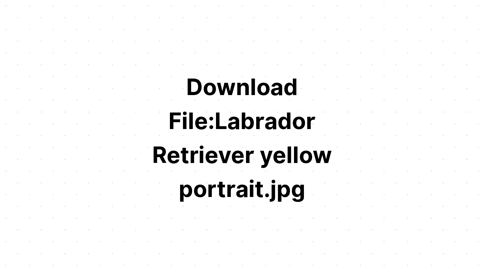 Download Labrador Retriever SVG File